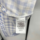 Ann Taylor Women's Size XSP Blue Plaid Short Sleeve Shirt