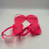 Alexandria Brandao Women's Shoe Size 9 Hot Pink Textured Sandals