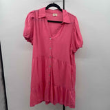 Elan Women's Size M Pink Solid Dress