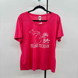 ES Sports Women's Size XL Fuschia Heathered T-Shirt