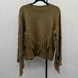 Blue B Women's Size M Olive Textured Sweater