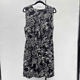 Lucky Brand Women's Size 14 Black Floral Dress