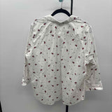 Coldwater Creek Women's Size 1X White Ladybug Long Sleeve Shirt