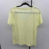 J Crew Women's Size M Yellow Solid T-Shirt