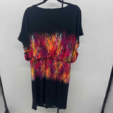 Tribal Women's Size 16 Black Abstract Dress