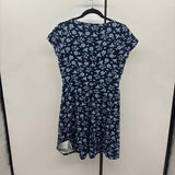 Draper James Women's Size 6 Navy Floral Dress