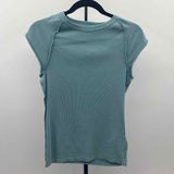 We the Free Junior's Size XL Green Ribbed Short Sleeve Shirt
