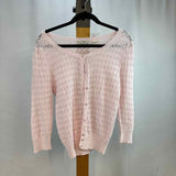 Pria Women's Size L Pink Solid Cardigan