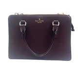 KATE SPADE Wine Pebble Leather MULBERY STREET LISE Satchel Purse w/Crossbody Strap