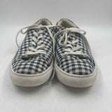 J Crew Men's Shoe Size 10.5 Navy Gingham Sneakers