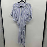Maurice's Women's Size 24 Blue Stripe Dress