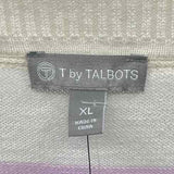 Talbots Women's Size XL White Stripe Sweater