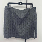 Rip Skirt Women's Size 16 Black Abstract Skirt