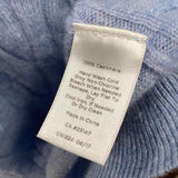 Talbots Women's Size L Light Blue Cable Knit Sweater