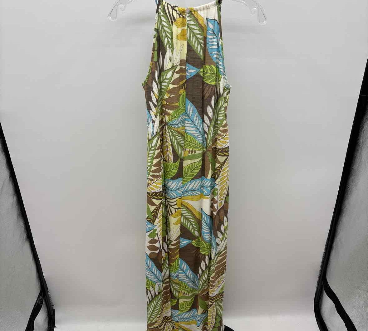Mlle Gabrielle Women's Size 14 Green Leaf Dress