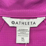 Athleta Women's Size XL Magenta Textured Long Sleeve Shirt