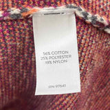 JJill Women's Size 2X Magenta Floral Cardigan