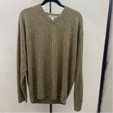 Geoffrey Beene Men's Size XL Tan Acrylic Textured Sweater