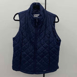 Lands End Women's Size M Navy Quilted Vest