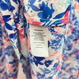 Talbots Women's Size 2X Blue Floral Long Sleeve Shirt