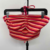 L space Women's Size M Fuschia Stripe Dress Set