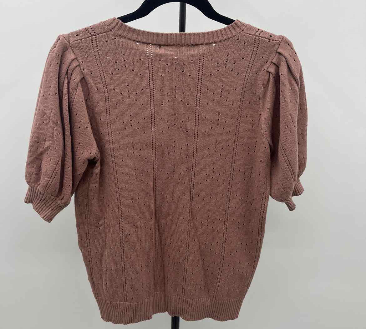 Merokeety Women's Size M Brown Textured Sweater