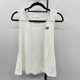 New Balance Women's Size L White Solid Tank