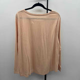 Falls Creek Women's Size 3X Blush Solid Long Sleeve Shirt