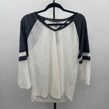 BKE Women's Size XL Charcoal Solid Long Sleeve Shirt