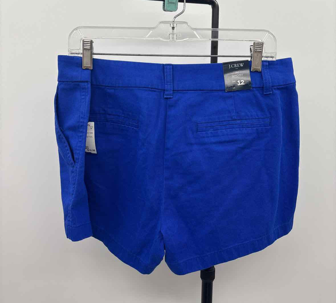 J Crew Women's Size 12 Royal Blue Solid Shorts