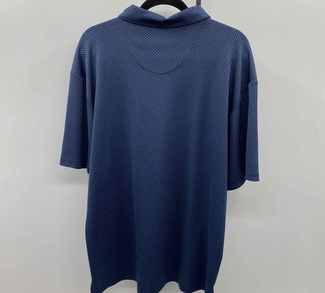 PGA tour Men's Size XL Navy Squares Short Sleeve Shirt