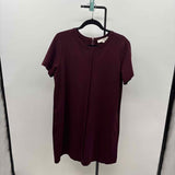 Loft Women's Size 14 Wine Solid Dress