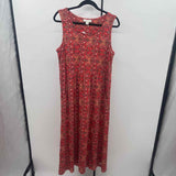 Coldwater Creek Women's Size 10 coral Batik Dress