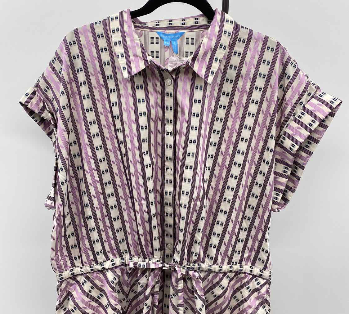 Draper James Women's Size 20 Lavender Stripe Dress