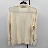 Chico's Women's Size XL Ivory Solid Sweater