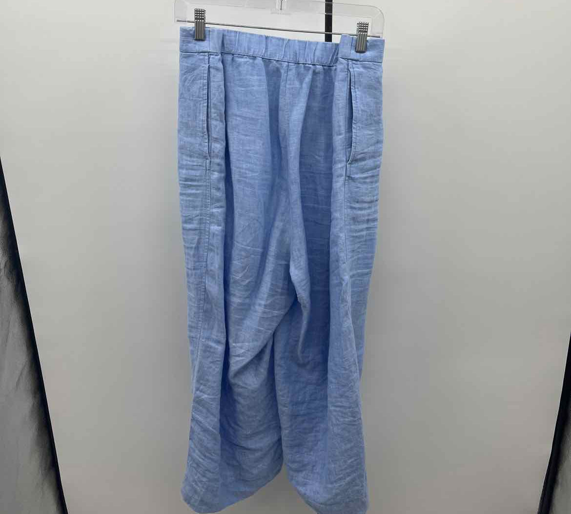 JJill Women's Size 20 Light Blue Textured Capris