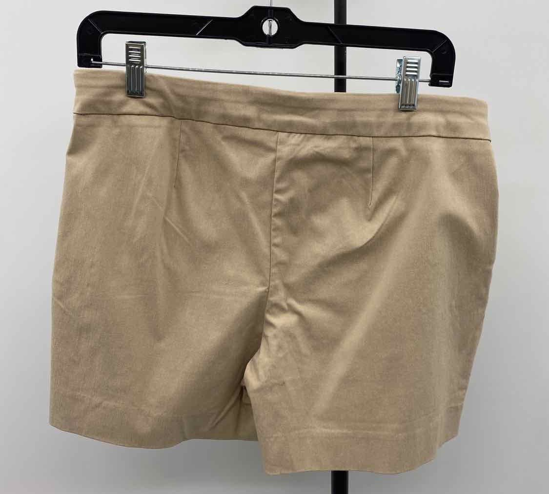 White House Black Market Women's Size 10 Tan Solid Shorts