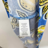 Cable & Gauge Women's Size L Blue Lemons Sleeveless Shirt
