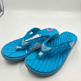 Speedo Women's Shoe Size 10 Blue Textured Flip Flops