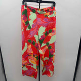 Chico's Women's Size 6 Orange Floral Pants