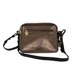 FOSSIL Rose Gold PIPER TOASTER Metallic Leather Crossbody Purse