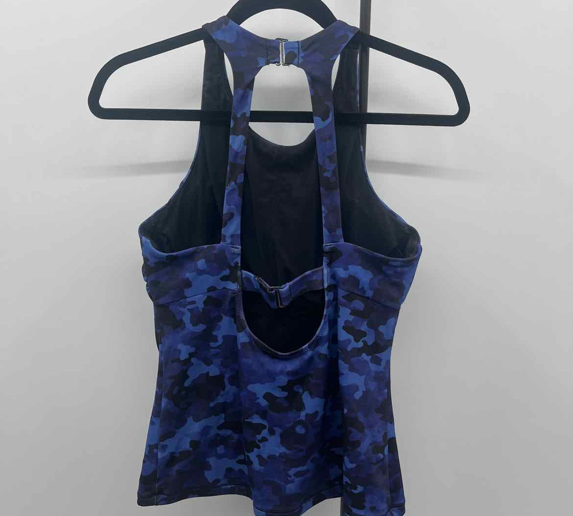 Athleta Women's Size 36 B/C Blue Camoflage Swimsuit - Separate