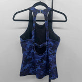 Athleta Women's Size 36 B/C Blue Camoflage Swimsuit - Separate