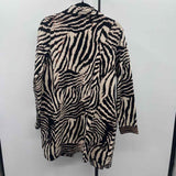 Liverpool Women's Size M Black Animal Print Cardigan