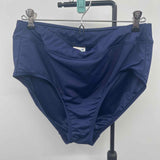 Lands End Women's Size 10 Navy Solid Swimsuit - Separate