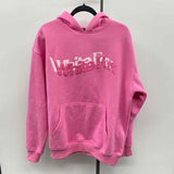 White Fox Junior's Size S/M Pink Logo Sweatshirt
