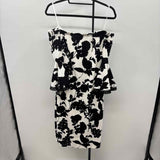 Premier Amour Women's Size 10 Black Floral Dress