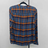 Matilda Jane Women's Size S Blue Plaid Long Sleeve Shirt