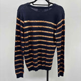Barney's-New York Women's Size M Navy Sequins Sweater