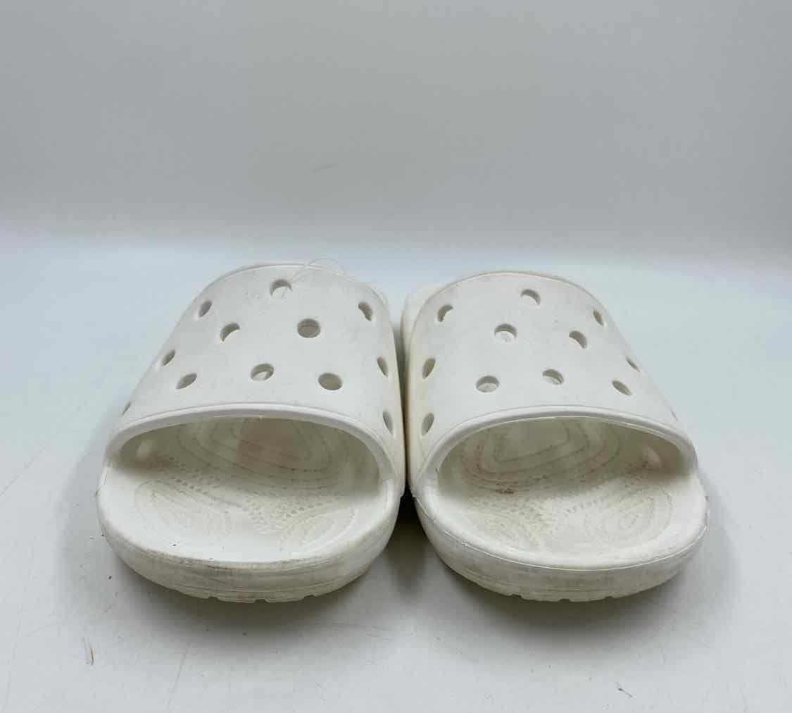 Crocs Women's Shoe Size 8 White Solid Sandals